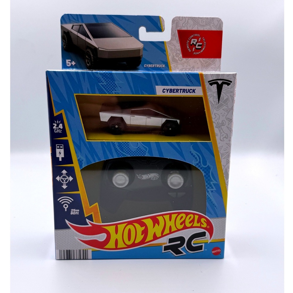 Hot Wheels RC Tesla Cybertruck 1:64 Scale Remote Control Vehicle JMF72 New
